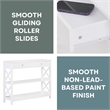 Convenience Concepts Oxford  Console Table with Drawer in White Wood Finish