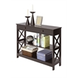 Convenience Concepts Oxford  Console Table with Drawer in Espresso Wood Finish