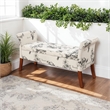 Convenience Concepts Designs4Comfort Garbo Storage Bench- Beige Botanical Fabric