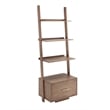 American Heritage Ladder Bookcase with Drawer in Caramel Driftwood Wood Finish
