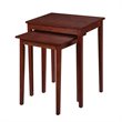 Convenience Concepts American Heritage Nesting End Tables- Mahogany Wood Finish