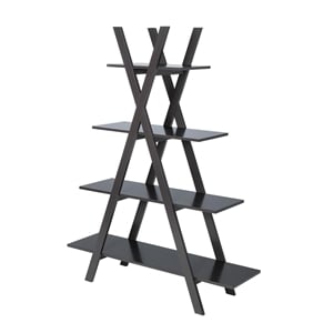 Convenience Concepts Oxford &quotA&quot Frame Bookshelf in Espresso Wood Finish
