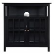 Convenience Concepts Big Sur Highboy TV Stand in Black Wood Finish