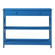 Convenience Concepts Oxford One-Drawer Console Table in Blue Wood Finish