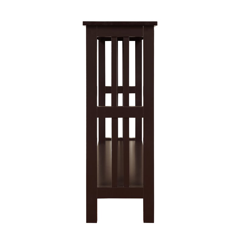 Convenience Concepts Mission Console Table in Espresso Wood Finish