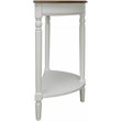 French Country Console Table in Driftwood and White Wood Finish