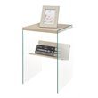 Soho 2 Piece Modern Coffee Table and Set of 2 End Table Set in Glass
