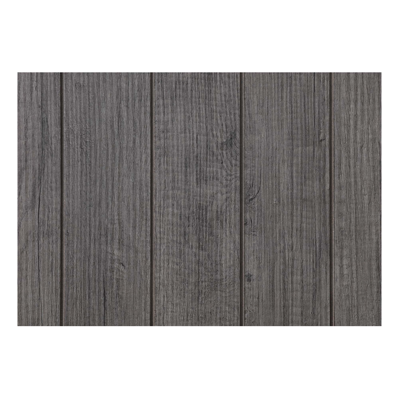 Convenience Concepts Brookline Three-Tier End Table in Gray Wood Finish
