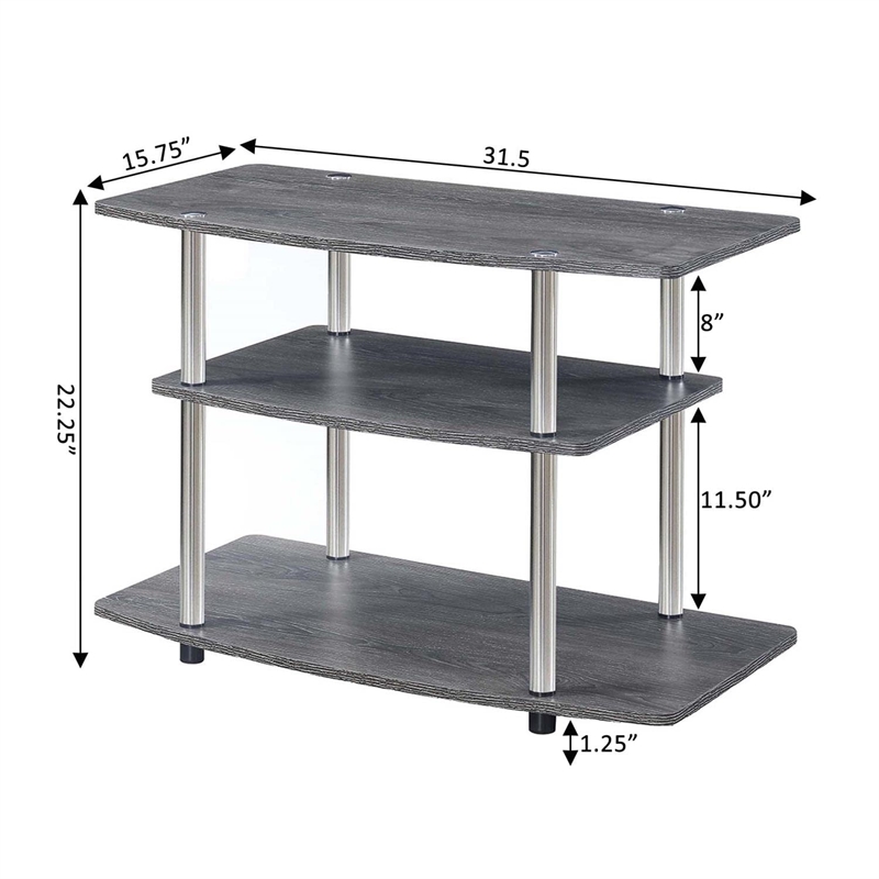Convenience Concepts Designs2Go Three-Tier 32