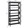 Convenience Concepts Omega Five-Tier Bookcase in Espresso Wood Finish