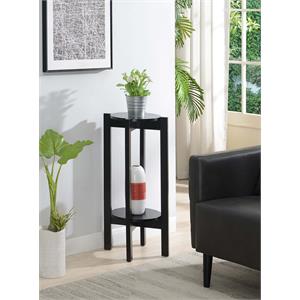 Convenience Concepts Newport Deluxe Plant Stand in Black Wood Finish