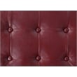 Convenience Concepts Designs4Comfort Round Shoe Ottoman in Red Fabric