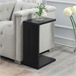Convenience Concepts Northfield Admiral C End Table in Black Wood Finish