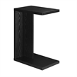Convenience Concepts Northfield Admiral C End Table in Black Wood Finish