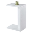 Convenience Concepts Northfield Admiral C End Table in White Wood