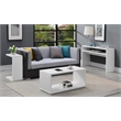 Convenience Concepts Northfield Admiral C End Table in White Wood