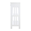 Convenience Concepts Mission One-Drawer Console Table in White Wood Finish