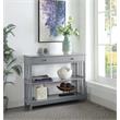 Convenience Concepts Mission One-Drawer Console Table in Gray Wood Finish