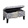Designs4Comfort Winslow Storage Ottoman in Multi-Color Fabric