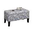 Designs4Comfort Winslow Storage Ottoman in Multi-Color Fabric