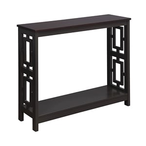 Convenience Concepts Town Square Console Table in Espresso Wood Finish