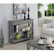Convenience Concepts Diamond One-Drawer Console Table in Gray Wood Finish