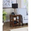 Convenience Concepts Tribeca Square 3 Tier End Table in Espresso Wood Finish