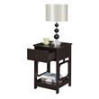 Convenience Concepts Omega One-Drawer End Table in Espresso Wood Finish