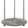 Convenience Concepts Designs2Go No-Tools Two-Tier Round End Table in Gray Wood