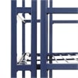 Convenience Concepts Xtra Storage Three-Tier Wide Folding Shelf in Blue Metal