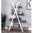 Convenience Concepts Oxford A-Frame Bookshelf in Caramel Driftwood & White Wood