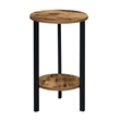Convenience Concepts Graystone 24-Inch Plant Stand in Black Wood and Metal Frame