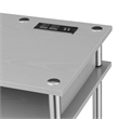 Designs2Go No Tools Student Desk with Charging Station in Gray Wood Finish