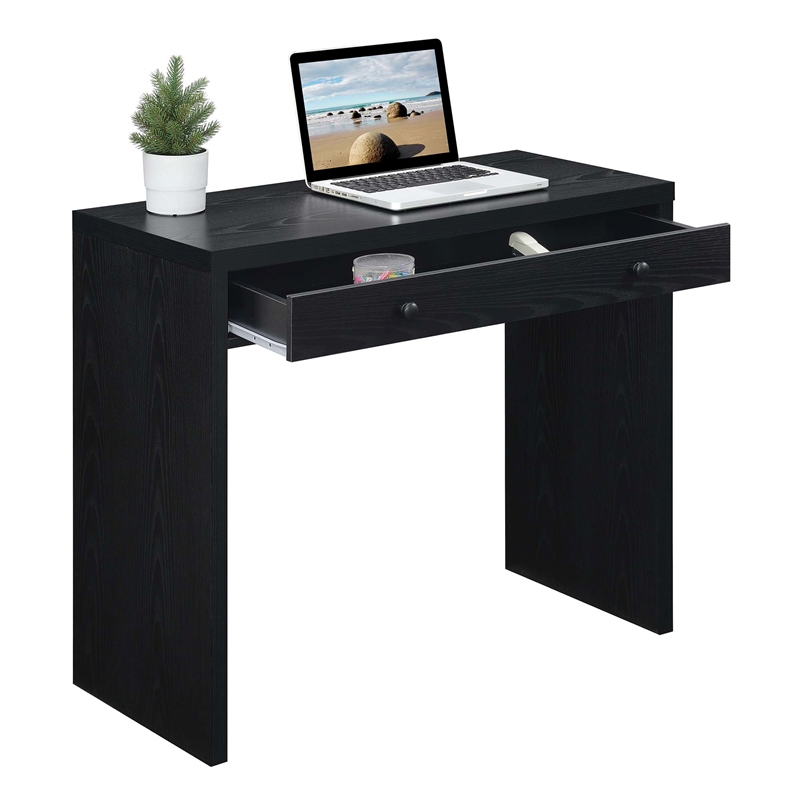 Convenience Concepts Northfield 36-inch Desk with Drawer in Black Wood Finish