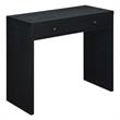 Convenience Concepts Northfield 36-inch Desk with Drawer in Black Wood Finish