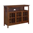 Big Sur Deluxe 48-inch TV Stand with Storage Cabinets and Shelf in Walnut Wood