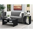 Convenience Concepts Northfield Admiral End Table with Shelf in Black Wood