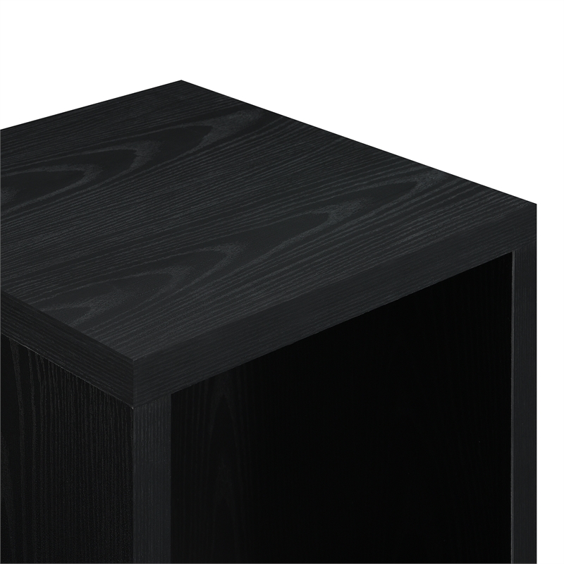 Convenience Concepts Northfield Admiral End Table with Shelf in Black Wood