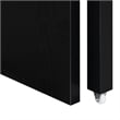Newport JB Console/Sliding Desk with Drawer and Riser in Black Wood Finish