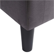 Take-a-Seat Churchill Accent Chair with Ottoman in Gray Microfiber Fabric