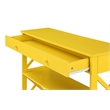 Convenience Concepts Oxford One-Drawer Console Table with Shelves in Yellow Wood