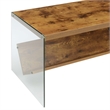 Convenience Concepts SoHo Coffee Table with Shelf in Nutmeg Wood Finish
