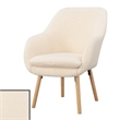 Take-a-Seat Charlotte Sherpa Accent Chair in Cream Sherpa Fabric