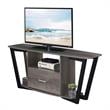 Graystone 60-inch One-Drawer TV Stand with Shelves in Gray Wood Finish