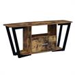 Graystone 60-inch One-Drawer TV Stand with Shelves in Nutmeg Wood Finish