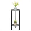 Convenience Concepts Graystone 31-inch Two-Tier Plant Stand in Gray Wood Finish