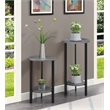 Convenience Concepts Graystone 31-inch Two-Tier Plant Stand in Gray Wood Finish