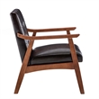 Convenience Concepts Take-a-Seat Natalie Accent Chair in Espresso Faux Leather