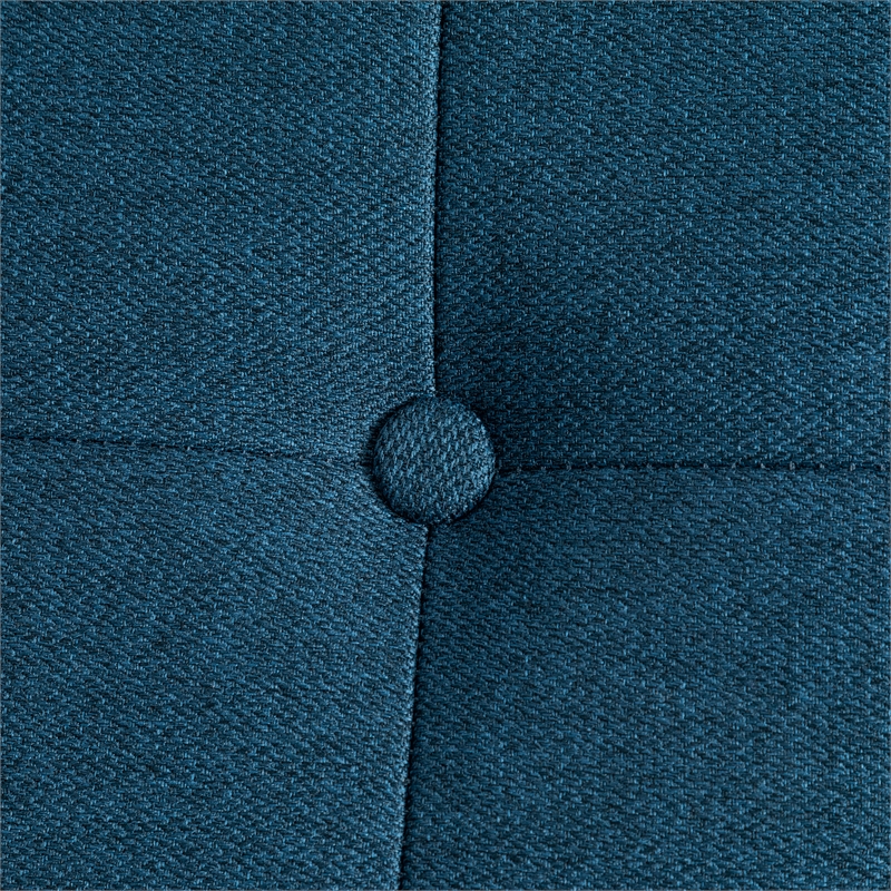 Convenience Concepts Take-a-Seat Natalie Accent Chair in Blue Faux Linen Fabric