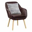 Take-a-Seat Charlotte Accent Chair in Espresso Faux Leather Finish
